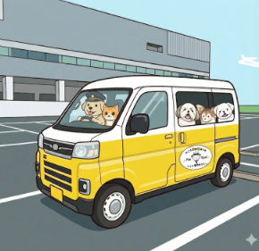 やこうDogはうすのペットタクシー車両